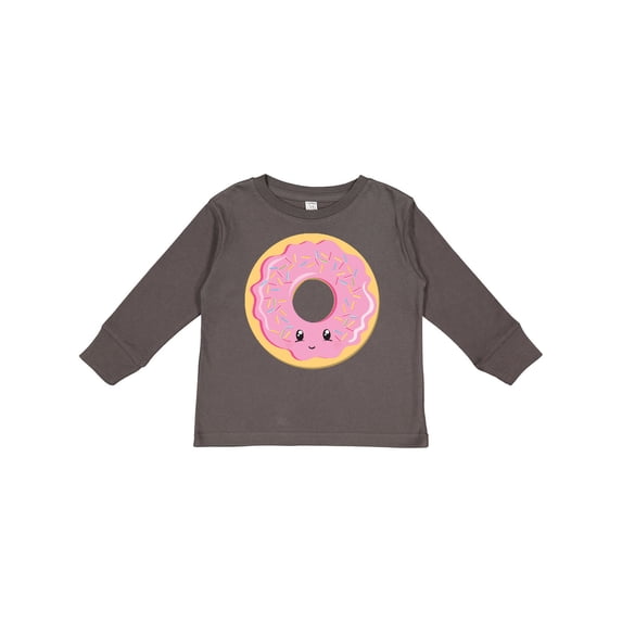 Inktastic Light Pink Donut Boys or Girls Long Sleeve Toddler T-Shirt
