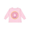 thumbnail image 1 of Inktastic Light Pink Donut Boys or Girls Long Sleeve Toddler T-Shirt, 1 of 5