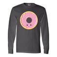 thumbnail image 1 of Inktastic Light Pink Donut Long Sleeve T-Shirt, 1 of 5
