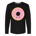 thumbnail image 1 of Inktastic Light Pink Donut Long Sleeve T-Shirt, 1 of 5