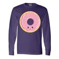 thumbnail image 1 of Inktastic Light Pink Donut Long Sleeve T-Shirt, 1 of 5