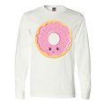thumbnail image 1 of Inktastic Light Pink Donut Long Sleeve T-Shirt, 1 of 5
