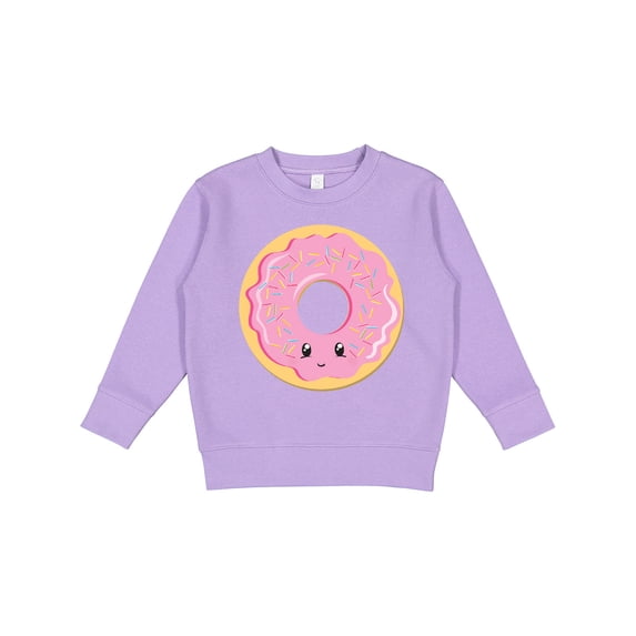 Inktastic Light Pink Donut Toddler Sweatshirt