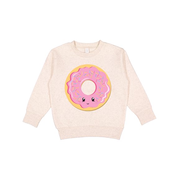 Inktastic Light Pink Donut Toddler Sweatshirt