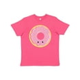 thumbnail image 1 of Inktastic Light Pink Donut Youth T-Shirt, 1 of 5