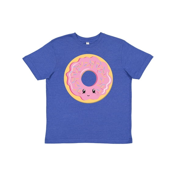 Inktastic Light Pink Donut Youth T-Shirt