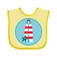 thumbnail image 1 of Inktastic Lighthouse Nautical Beach Boys or Girls Baby Bib, 1 of 4