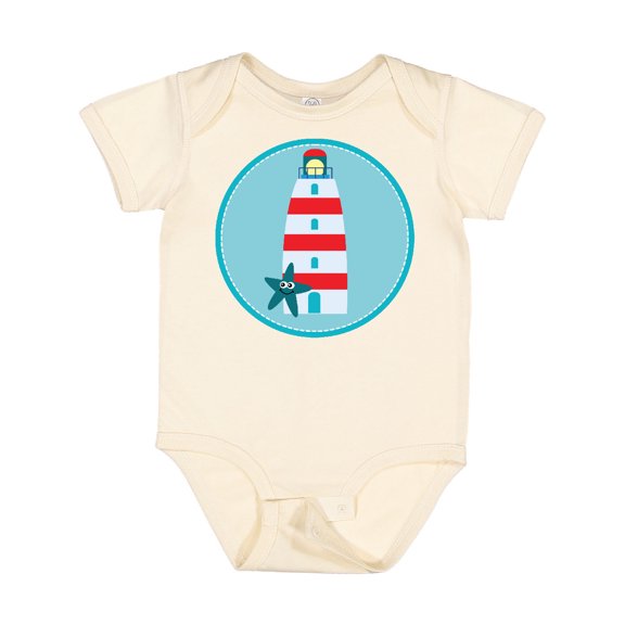 Inktastic Lighthouse Nautical Beach Boys or Girls Baby Bodysuit