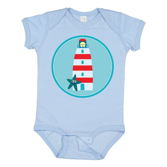 Inktastic Lighthouse Nautical Beach Boys or Girls Baby Bodysuit