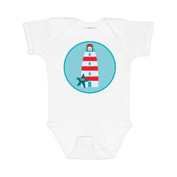 Inktastic Lighthouse Nautical Beach Boys or Girls Baby Bodysuit
