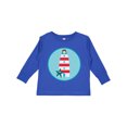 thumbnail image 1 of Inktastic Lighthouse Nautical Beach Boys or Girls Long Sleeve Toddler T-Shirt, 1 of 5