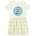 thumbnail image 1 of Inktastic Lighthouse Nautical Beach Girls Toddler Dress, 1 of 5