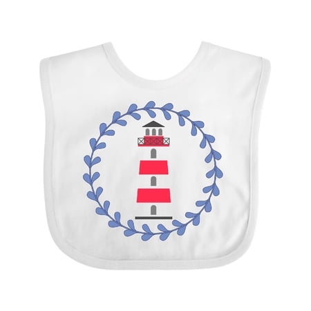 Inktastic Lighthouse Nautical Beach Ocean Girls Baby Bib