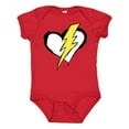 thumbnail image 1 of Inktastic Lightning Bolt Heart Boys or Girls Baby Bodysuit, 1 of 5