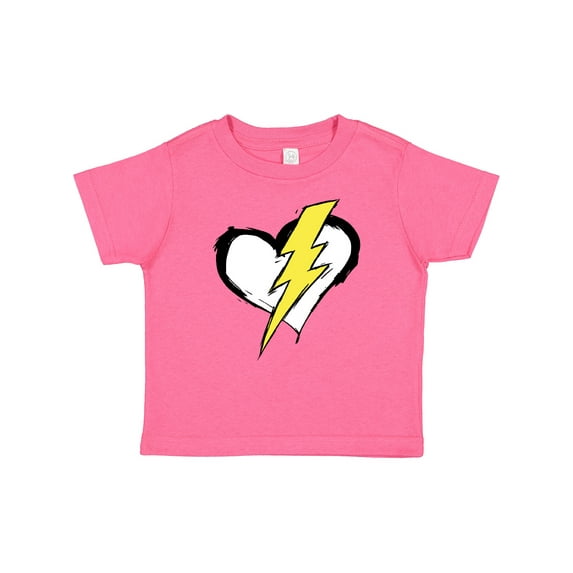 Inktastic Lightning Bolt Heart Boys or Girls Baby T-Shirt