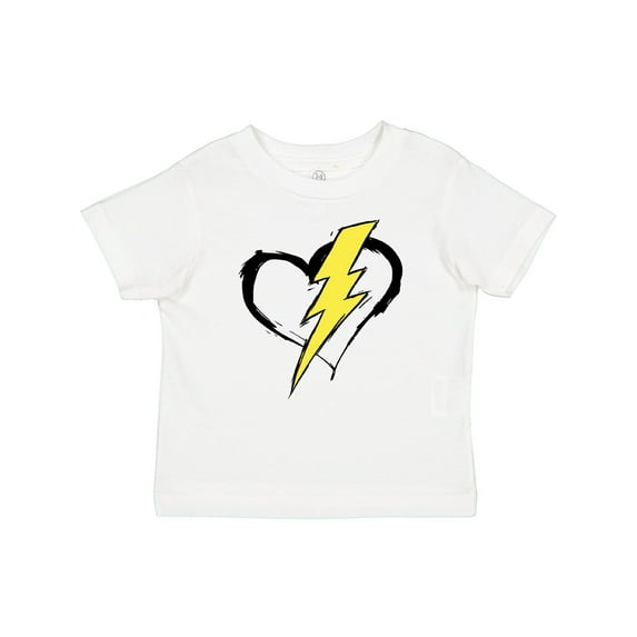 Inktastic Lightning Bolt Heart Boys or Girls Baby T-Shirt
