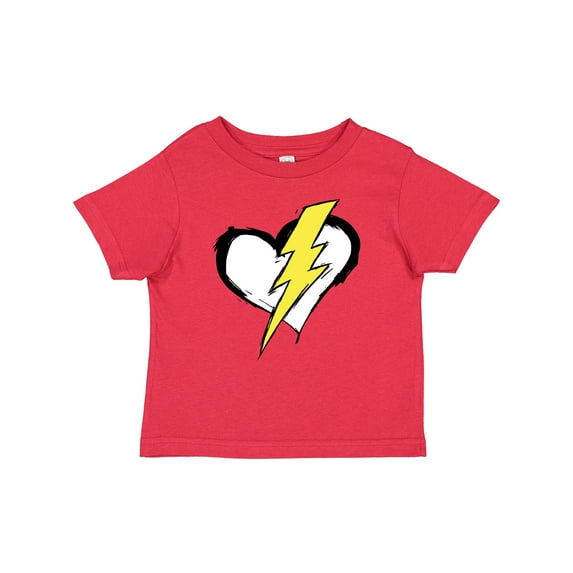 Inktastic Lightning Bolt Heart Boys or Girls Baby T-Shirt