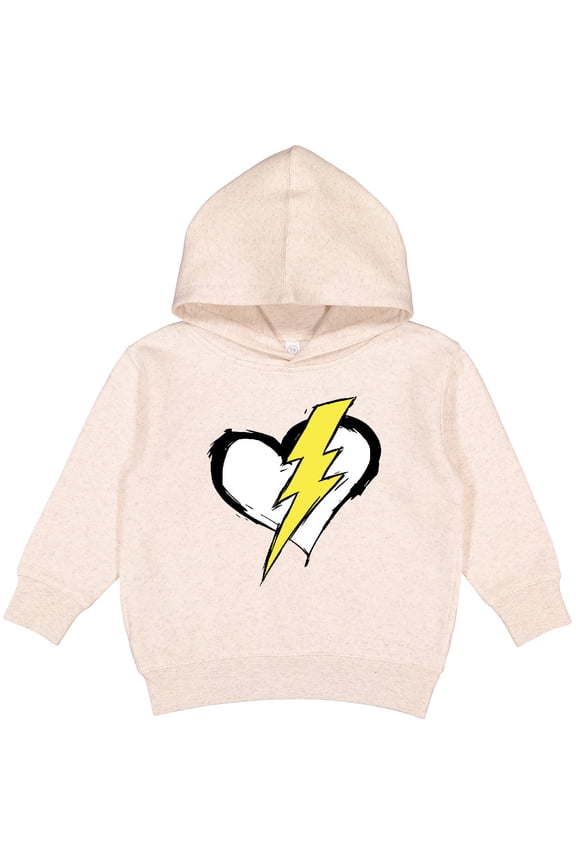 Lightning Bolt Heart Toddler Hoodie