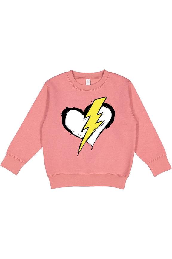 Lightning Bolt Heart Toddler Sweatshirt