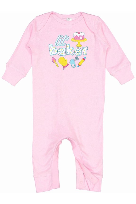 Lil' Baker Icing and Cake Baby Romper Coveralls