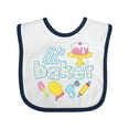 thumbnail image 1 of Inktastic Lil' Baker Icing and Cake Boys or Girls Baby Bib, 1 of 4