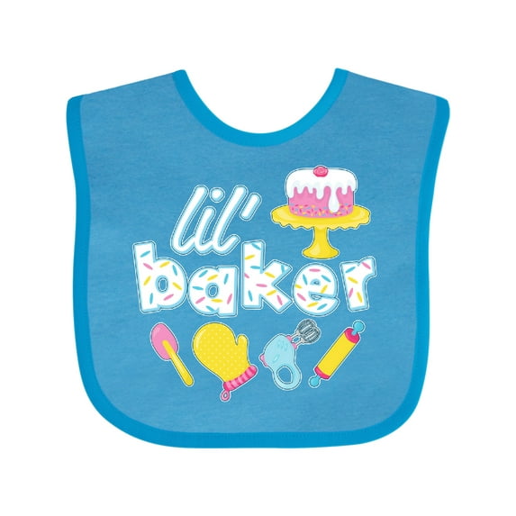 Inktastic Lil' Baker Icing and Cake Boys or Girls Baby Bib