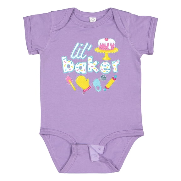 Inktastic Lil' Baker Icing and Cake Boys or Girls Baby Bodysuit