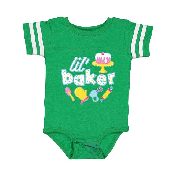 Inktastic Lil' Baker Icing and Cake Boys or Girls Baby Bodysuit