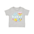 thumbnail image 1 of Inktastic Lil' Baker Icing and Cake Boys or Girls Toddler T-Shirt, 1 of 5