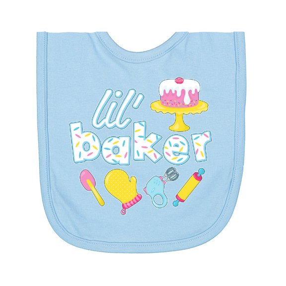 Inktastic Lil' Baker Icing and Cake Newborn Bib