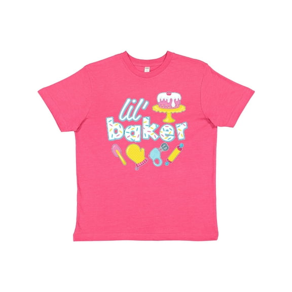 Inktastic Lil' Baker Icing and Cake Youth T-Shirt