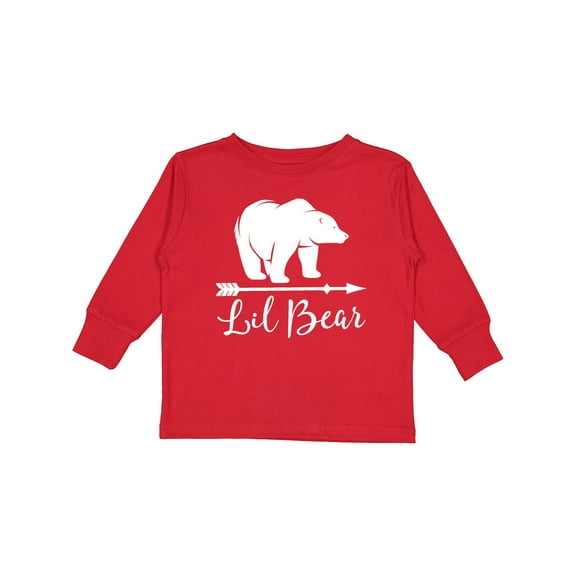 Inktastic Lil Bear Boys Cute Baby Boys Long Sleeve Toddler T-Shirt