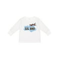 thumbnail image 1 of Inktastic Lil Bro Airplane Boys Pilot Brother Boys Long Sleeve Toddler T-Shirt, 1 of 5