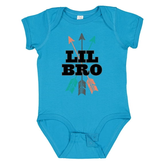 Inktastic Lil Bro Boys Native Arrow Brother Boys Baby Bodysuit