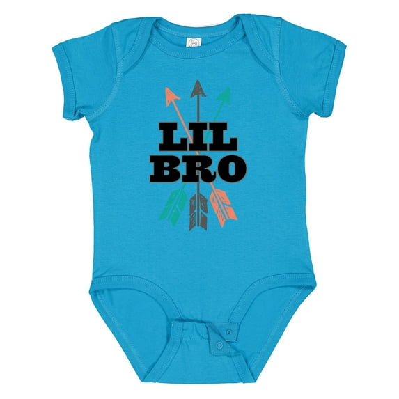 Inktastic Lil Bro Boys Native Arrow Brother Boys Baby Bodysuit