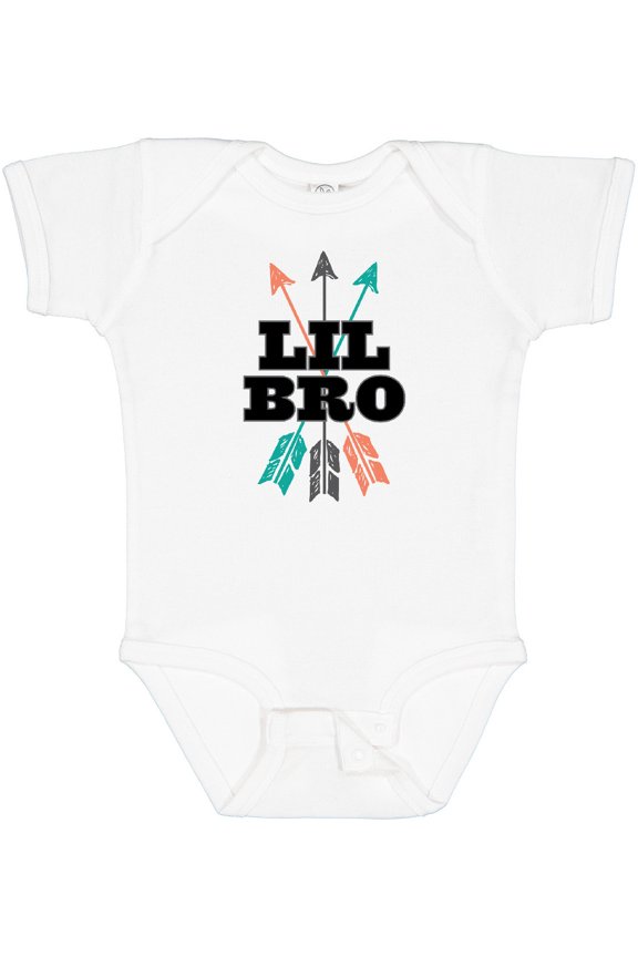 Lil Bro Boys Native Arrow Brother Boys Baby Bodysuit