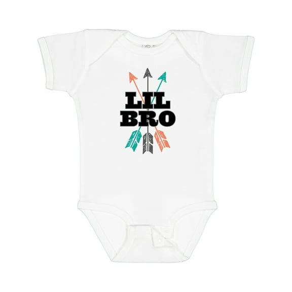 Inktastic Lil Bro Boys Native Arrow Brother Boys Baby Bodysuit