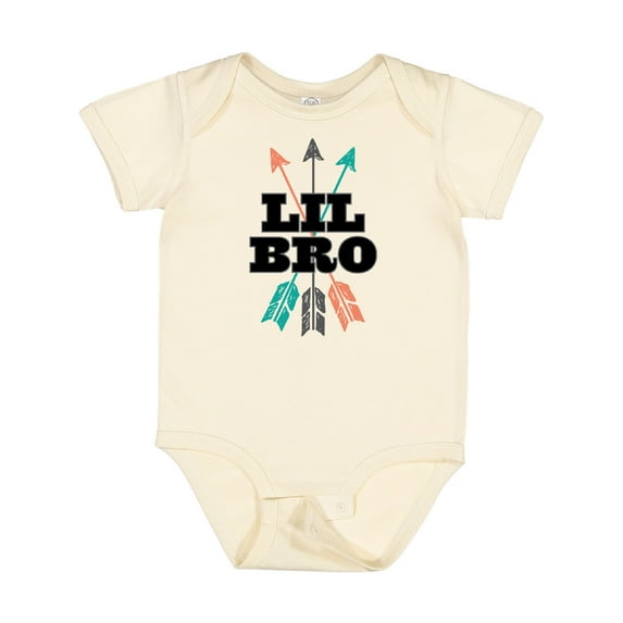 Inktastic Lil Bro Boys Native Arrow Brother Boys Baby Bodysuit