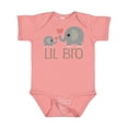 thumbnail image 1 of Inktastic Lil Bro Matching Elephant Boys Baby Bodysuit, 1 of 5