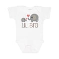 thumbnail image 1 of Inktastic Lil Bro Matching Elephant Boys Baby Bodysuit, 1 of 5