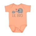 thumbnail image 1 of Inktastic Lil Bro Matching Elephant Boys Baby Bodysuit, 1 of 5