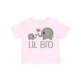 thumbnail image 1 of Inktastic Lil Bro Matching Elephant Boys Toddler T-Shirt, 1 of 5