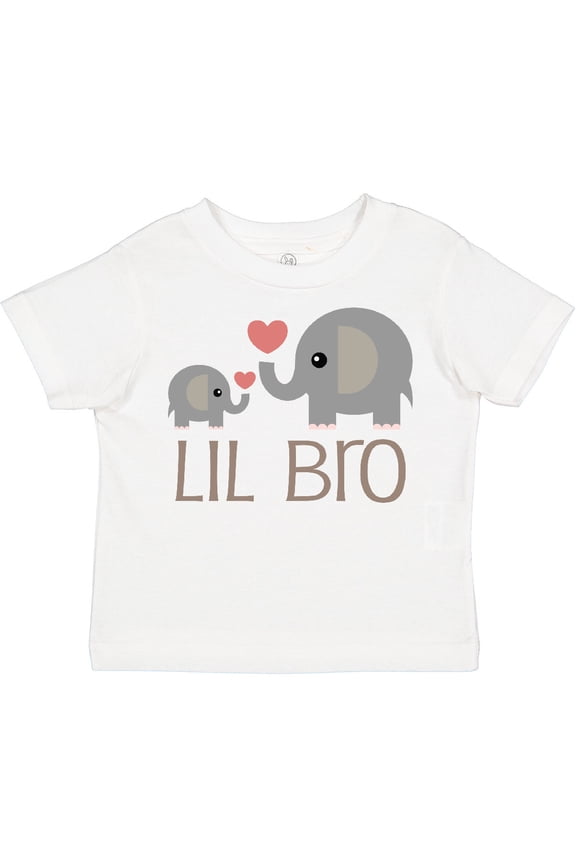 Lil Bro Matching Elephant Boys Toddler T-Shirt