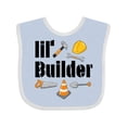 thumbnail image 1 of Inktastic Lil Builder Future Construction Worker Boys or Girls Baby Bib, 1 of 4