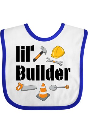 Lil Builder Future Construction Worker Boys or Girls Baby Bib