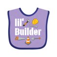 thumbnail image 1 of Inktastic Lil Builder- Future Construction Worker Boys or Girls Baby Bib, 1 of 4