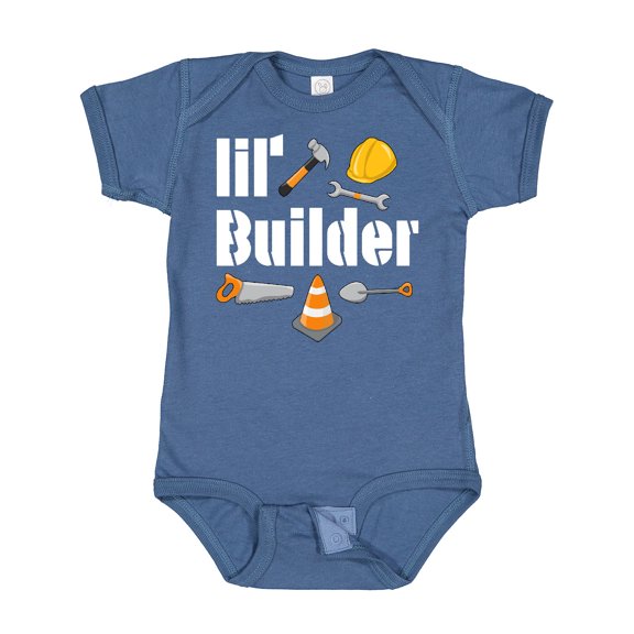 Inktastic Lil Builder- Future Construction Worker Boys or Girls Baby Bodysuit