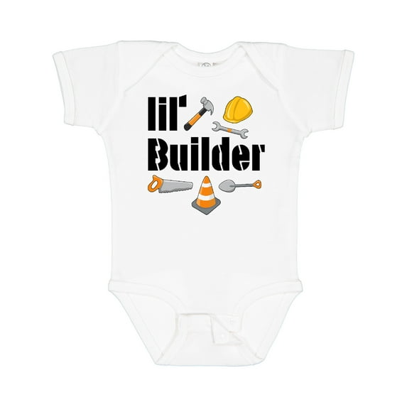Inktastic Lil Builder Future Construction Worker Boys or Girls Baby Bodysuit