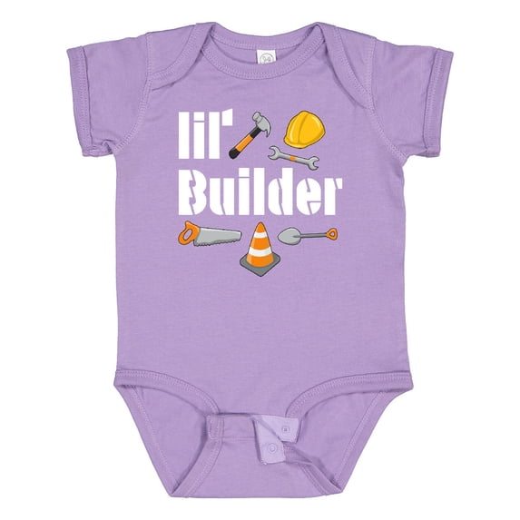 Inktastic Lil Builder- Future Construction Worker Boys or Girls Baby Bodysuit