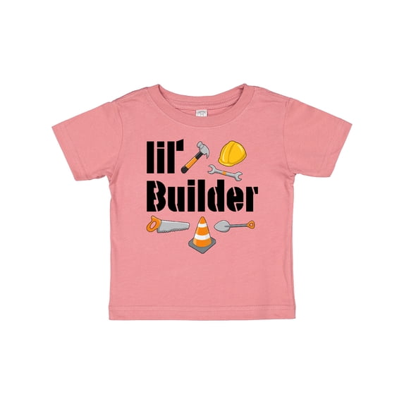 Inktastic Lil Builder Future Construction Worker Boys or Girls Baby T-Shirt